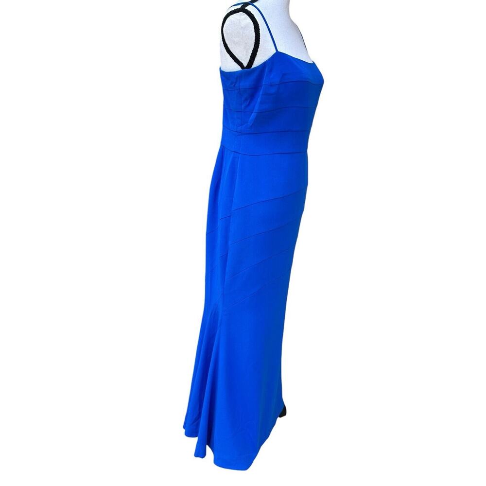 FRASCARA Wedding Spaghetti Straps Royal Blue Lined Maxi Dress Size 12 - Picture 3 of 16